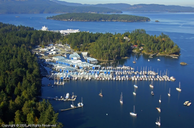 canoe cove marina in north saanich, british columbia, canada