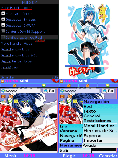 Opera Mini 4.21 handler Splash-Skin-Natsuru Senou - Internet gratis telcel - Contenido Celular