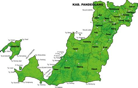 peta kota peta kabupaten pandeglang