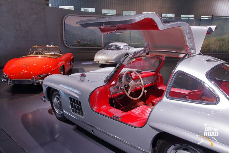 Sports cars at Mercedes Benz Museum, Stuttgart