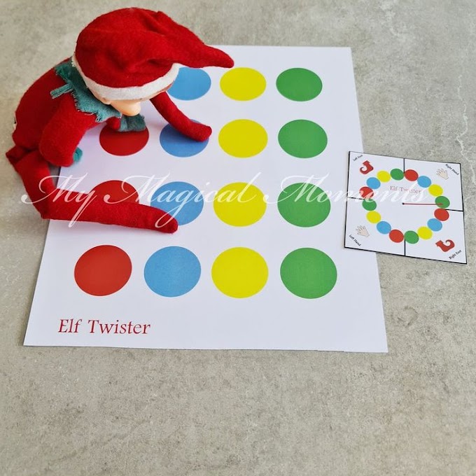 Elf Twister Printable