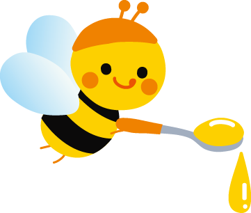 かわいいミツバチのイラスト 無料イラストフリー素材