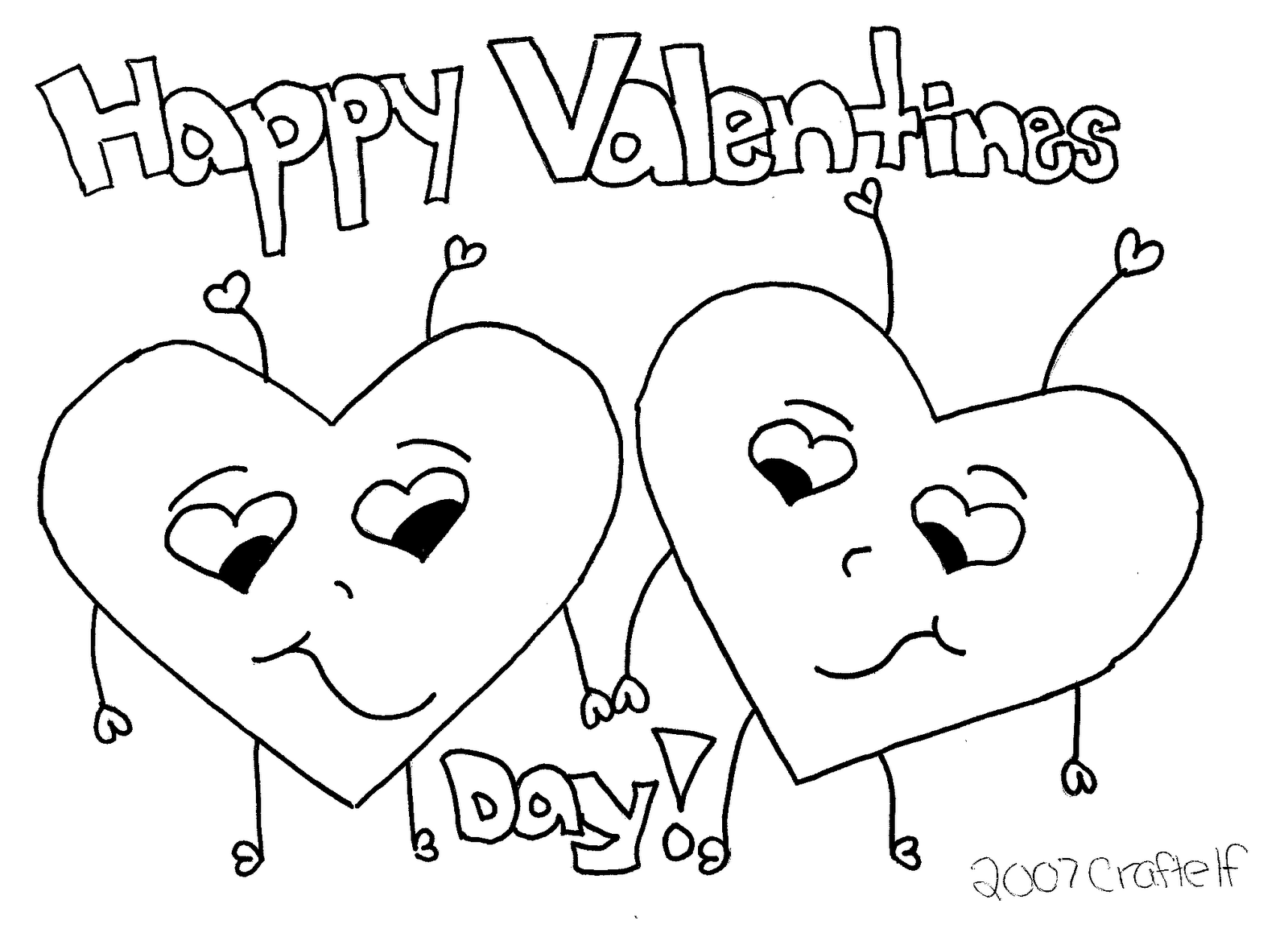 Coloring Pages Valentines Day Free Printable - Coloring Home
