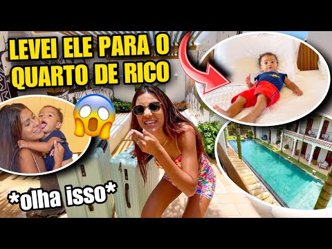 LEVEI MEU FILHO PARA O QUARTO DE RICO!! 😱💰*olha isso*