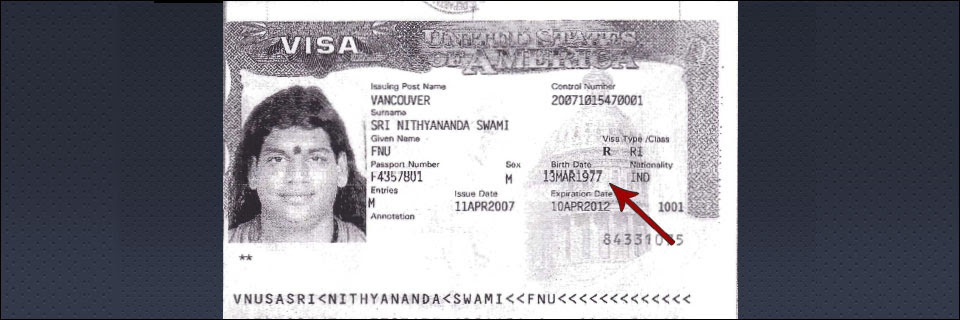 Nithyananda: Born on January 1, 1978 or March 13, 1977?
