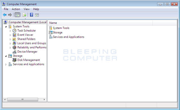 Windows Vista Computer Management