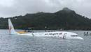 Plane ditches into Pacific lagoon