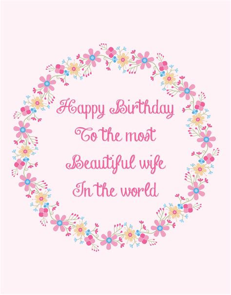 High quality custom birthday cards available in 1 click! 5 best printable cards for wife printableecom
