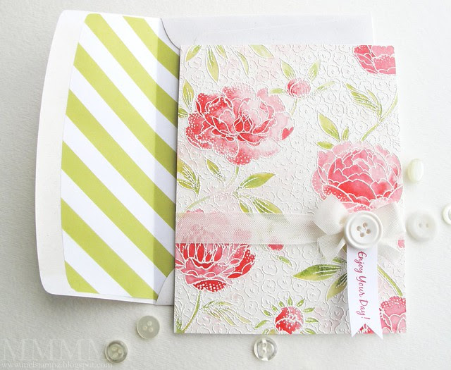 Hero Arts flower card mel stamps