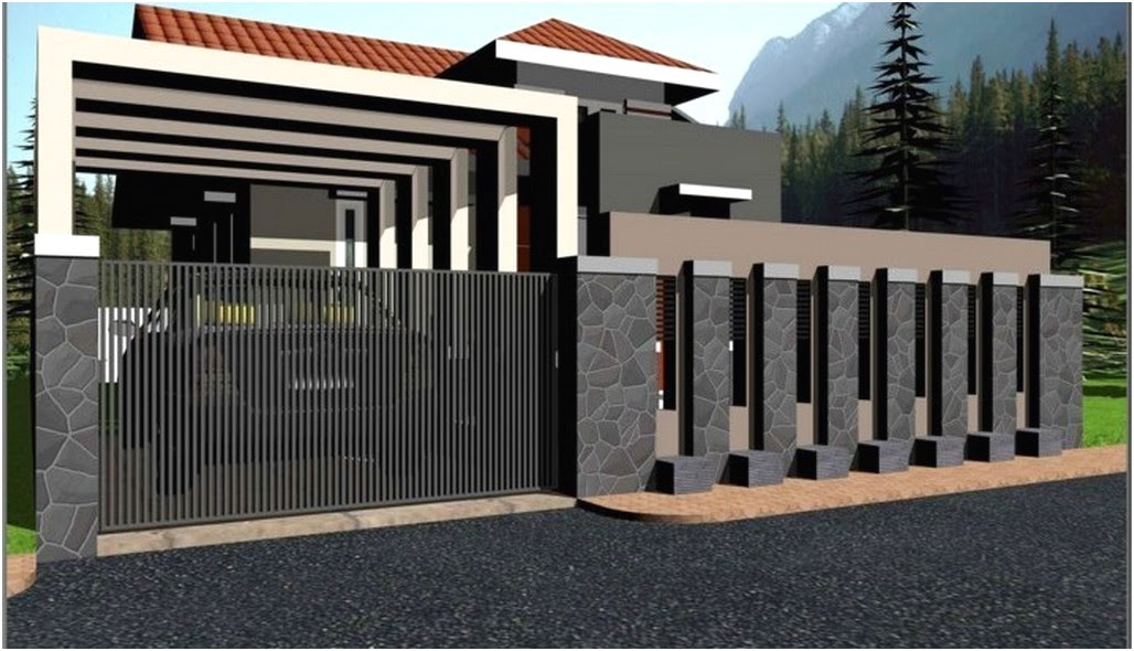 Gapura Sekolah Minimalis Nusagates