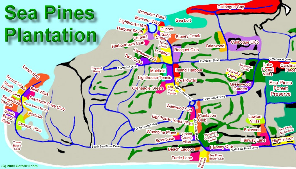 Sea Pines Interactive Map Cheryl Morgan Hilton Head Island Realty