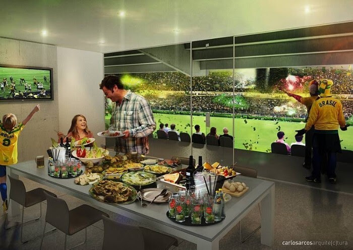 Estádios "padrão FIFA" da Copa contam com áreas luxuosas para centenas de convidados VIP