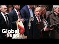 President and First Lady sing Christmas hymns at the National Cathedral