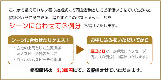 クラブセレモニー 代筆 例文による結婚式スピーチのご提供 主賓挨拶 友人代表 乾杯の挨拶 ウェルカムスピーチのスピーチ