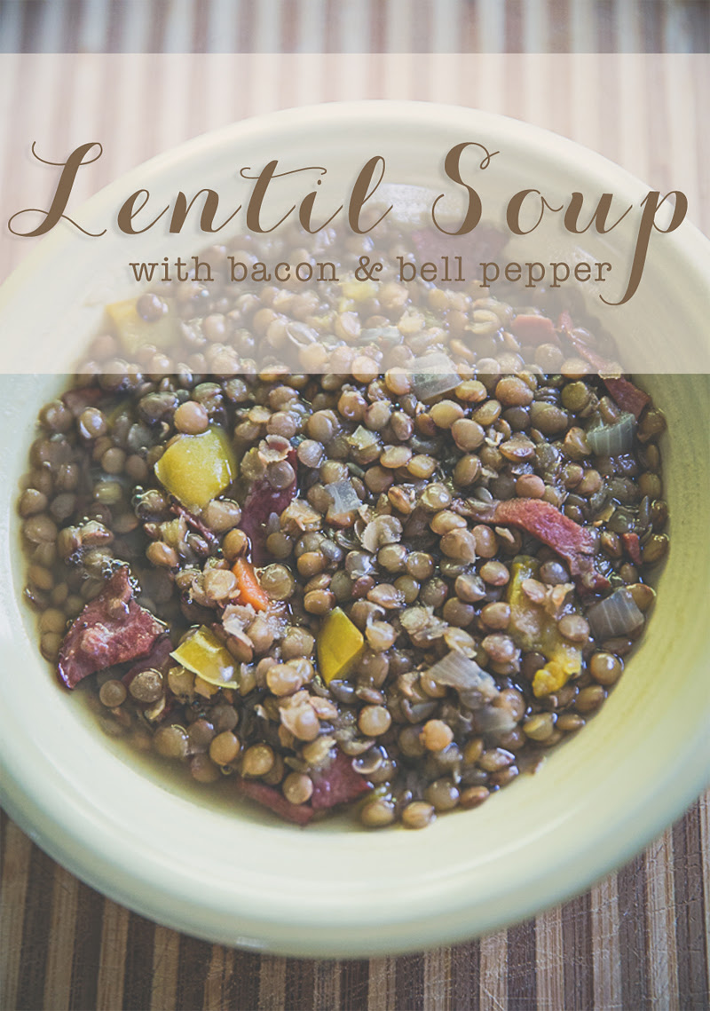 Bacon & Bell bacon Recipe: Pepper  soup recipe Soup Lentil lentil with