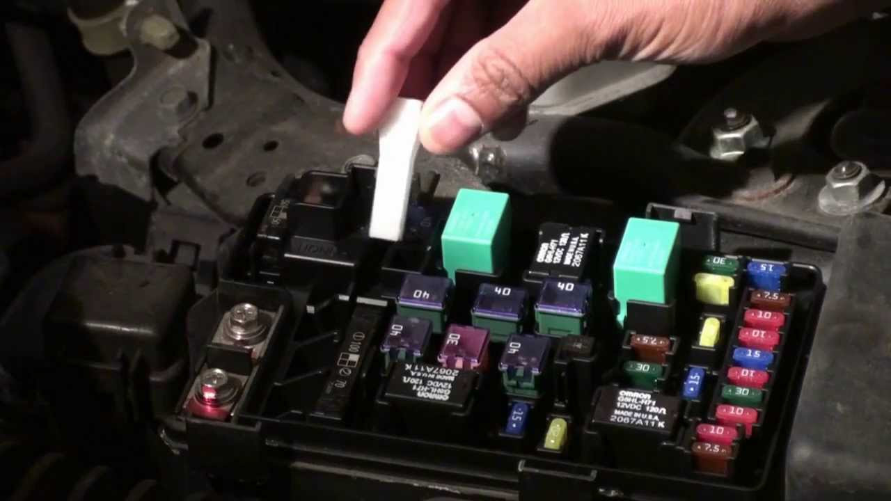 How to diagnosis and change the fuse of Honda Accord 2007 