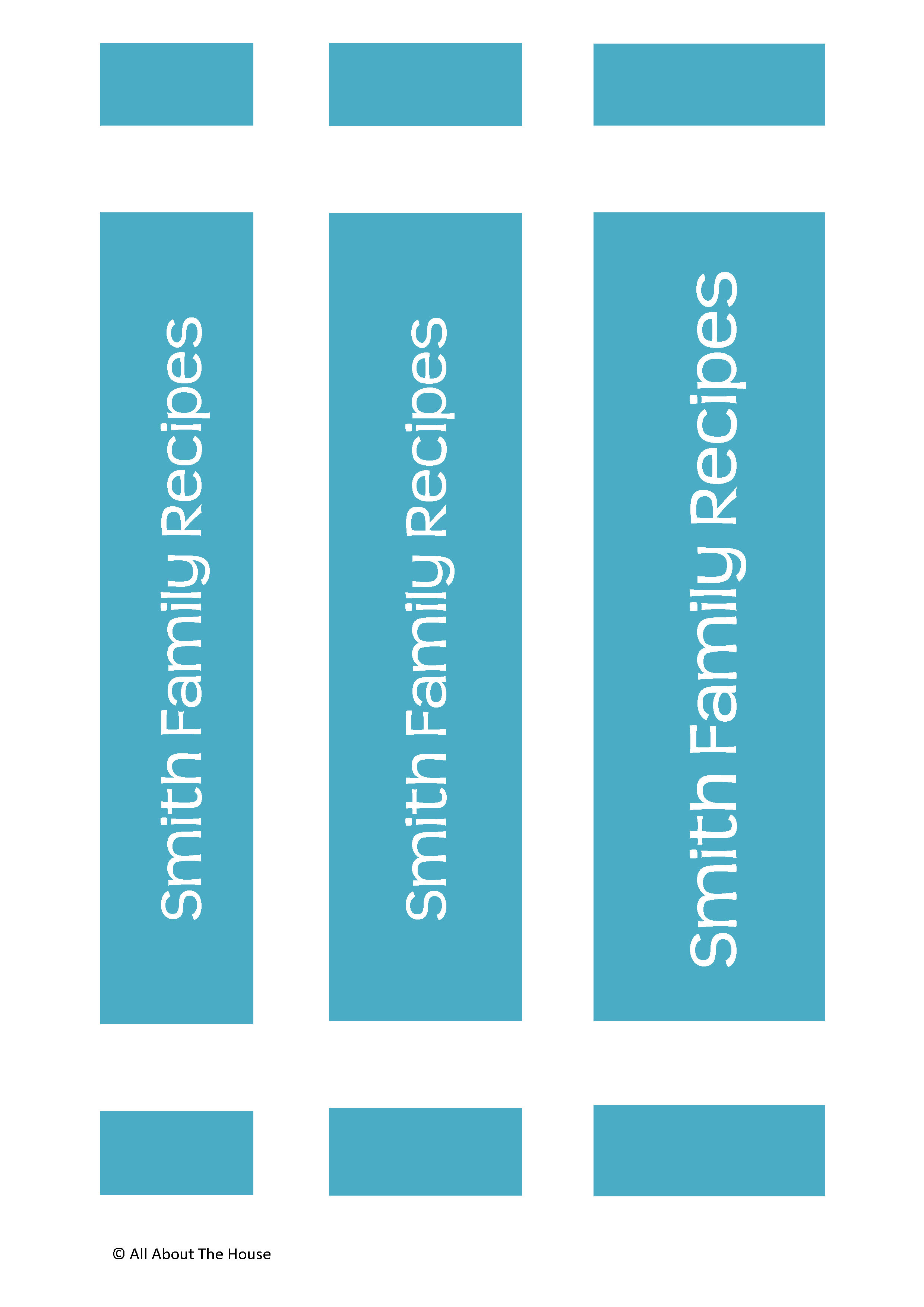 Free Printable Binder Spine Inserts - High Resolution Printable