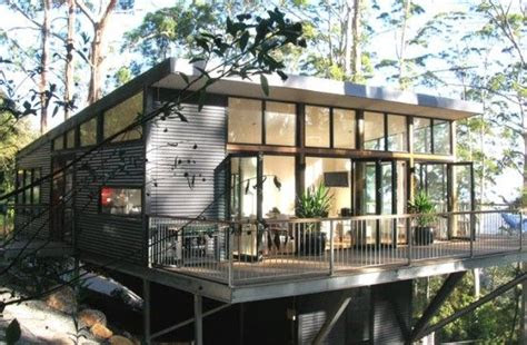 shed roof awesomeness steel house building  house