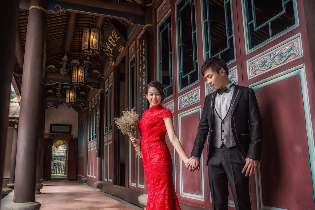 自助婚紗 世良 幸儀 板橋林家花園 橘子白攝影