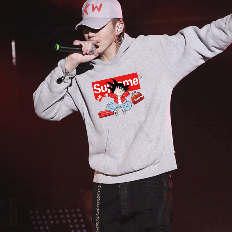 Supreme ドラゴンボールパーカー男女兼用 新作 シュプリームプルオーバー おしゃれ おしゃれ ブランド 悟空トレーナー