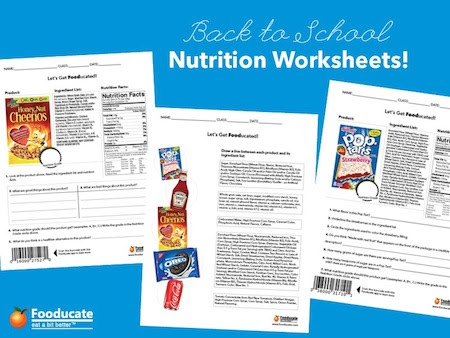Fun Nutrition Worksheets for Kids | Fooducate