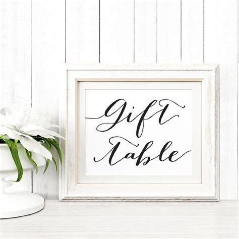  gift table sign template in two sizes wedding sign download gift table
