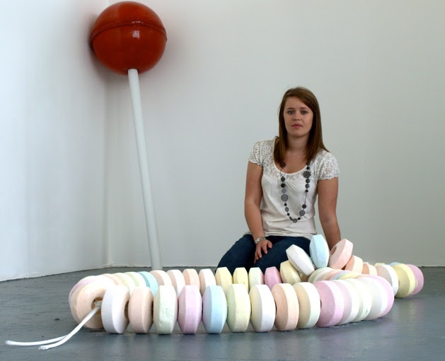 Giant candy sculptures by Nicola Freeman