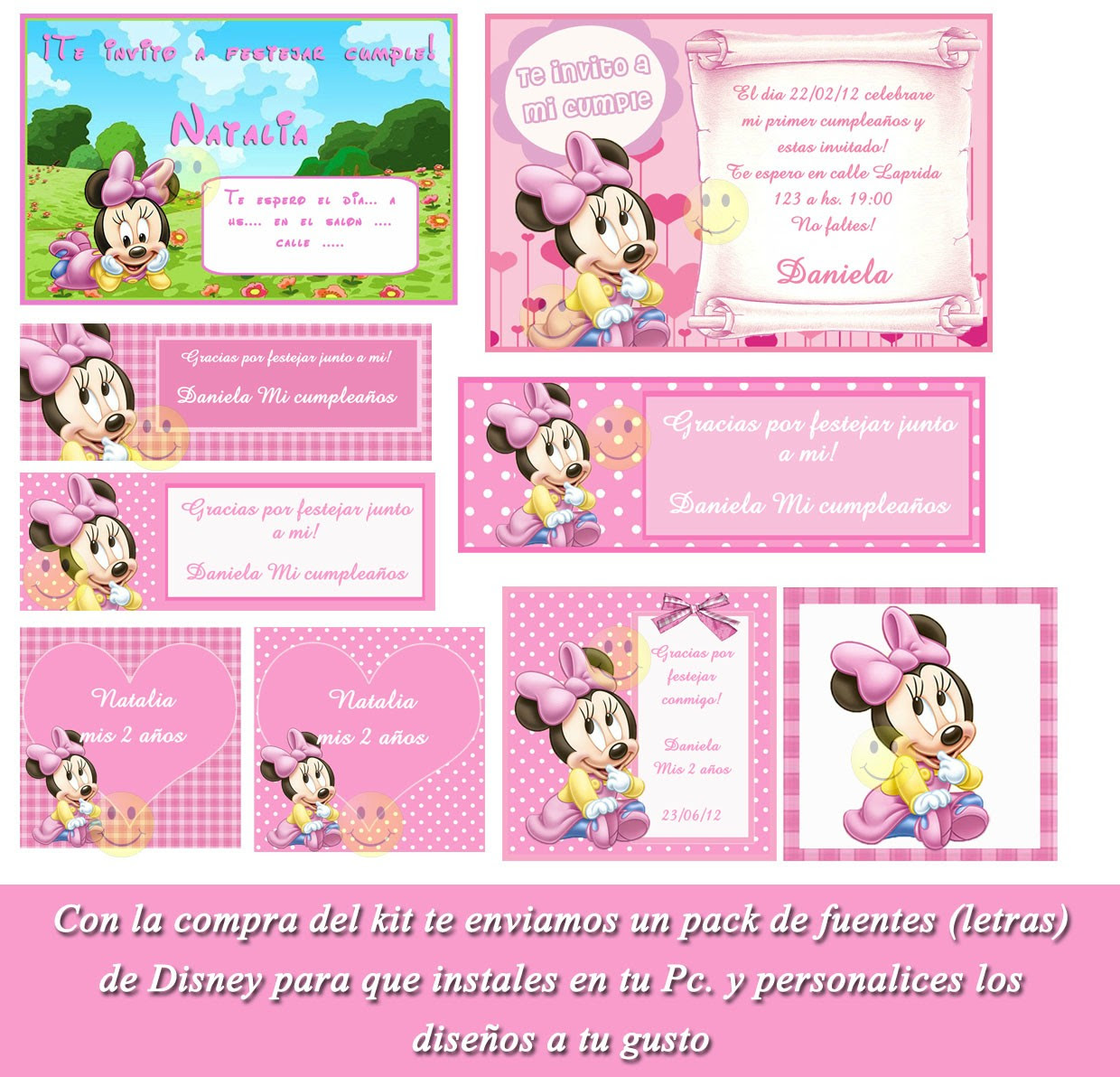 Tarjetas De La Minnie Bebe Imagui