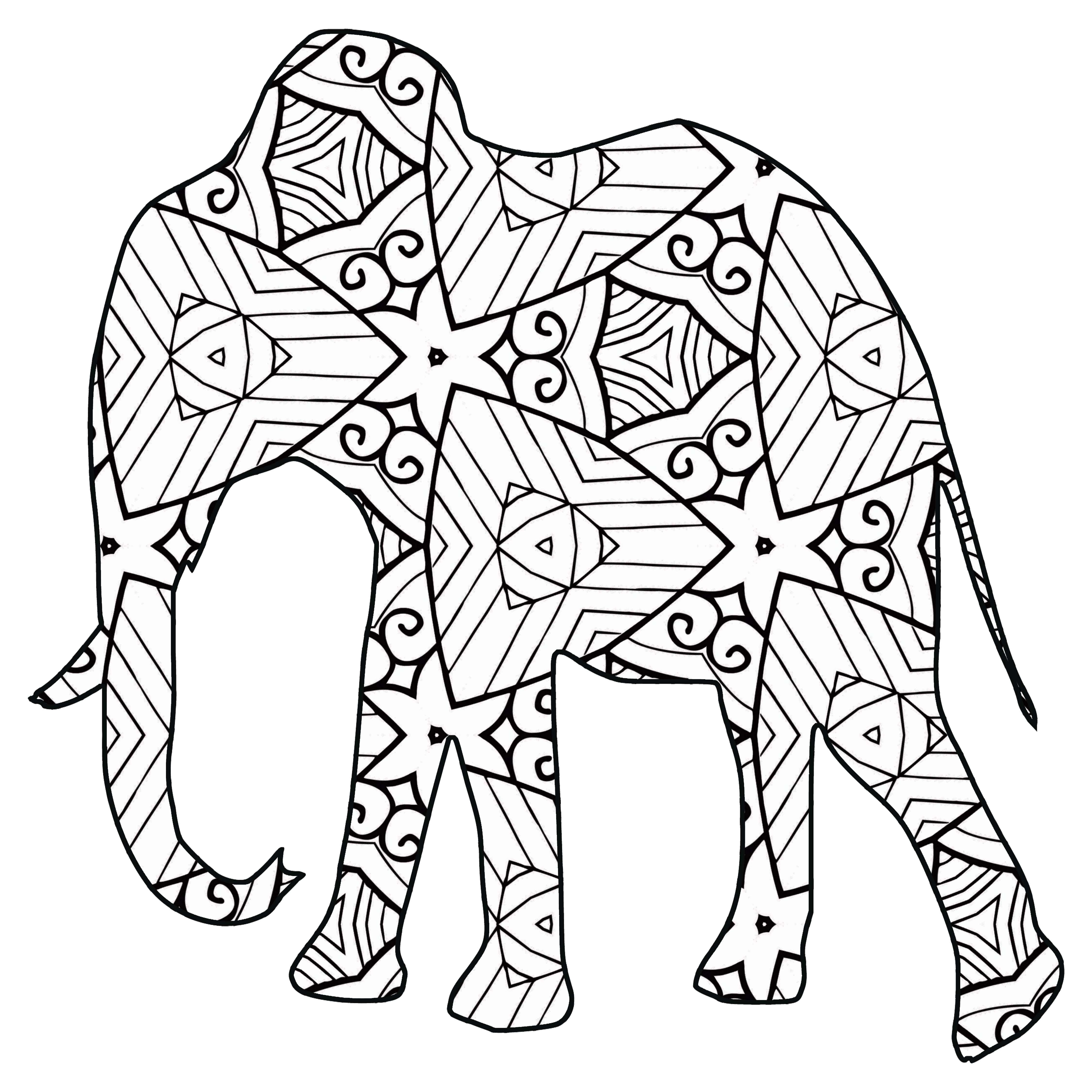 Download 30 Free Coloring Pages /// A Geometric Animal Coloring Book Just for You - The Cottage Market