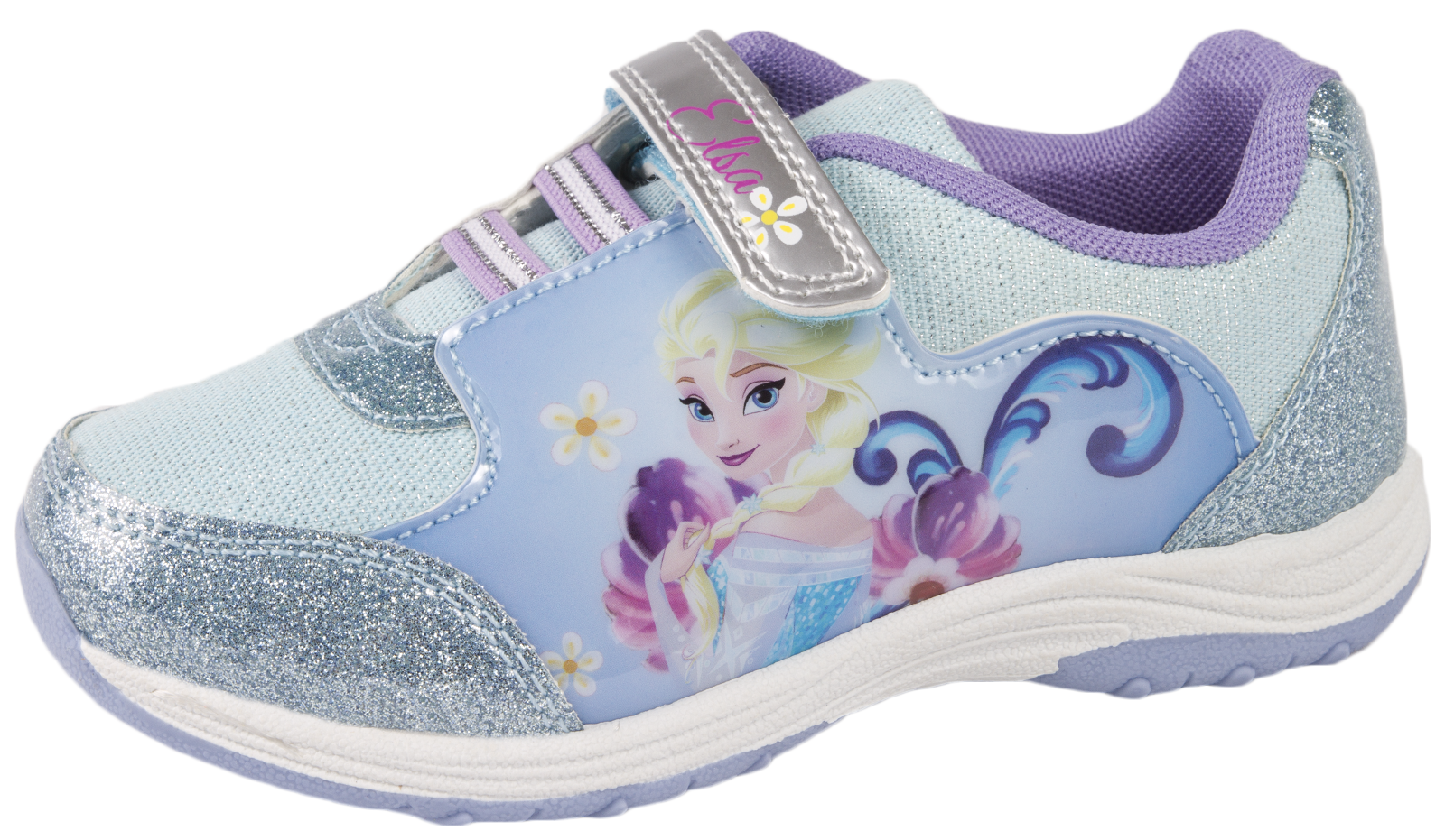 Girls Frozen  Elsa Olaf Glitter Trainers Character Sports 