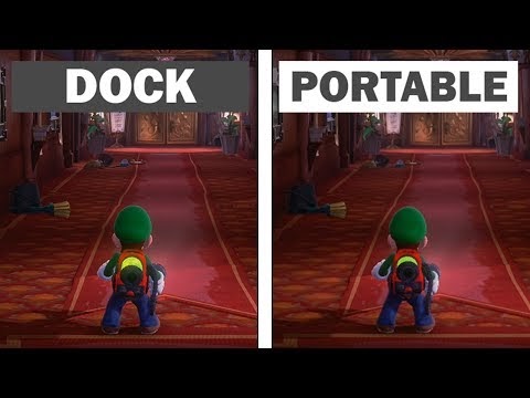 Luigi's Mansion 3 | Dock VS Handled | Graphics Comparison & Framerate Test