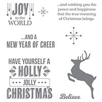 Jolly Christmas Clear-Mount Stamp Set by Stampin' Up!