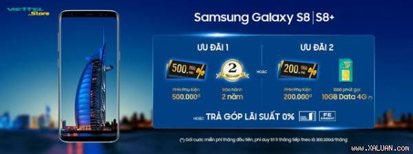 “Nghẹt thở” với những ưu đãi lớn khi mua Galaxy S8/S8 Plus tại Viettel Store