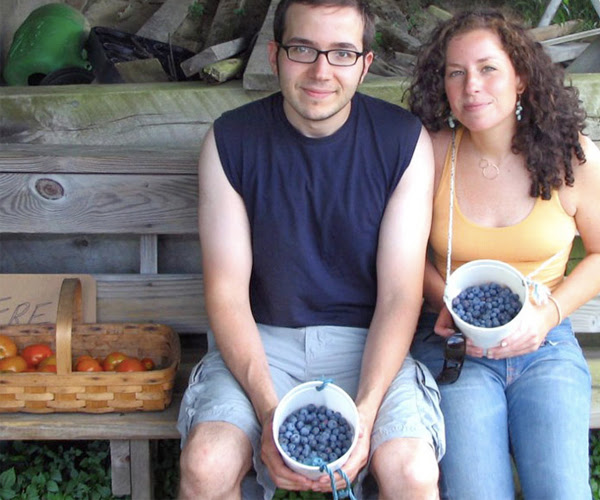 Samantha and Dave with Berries
