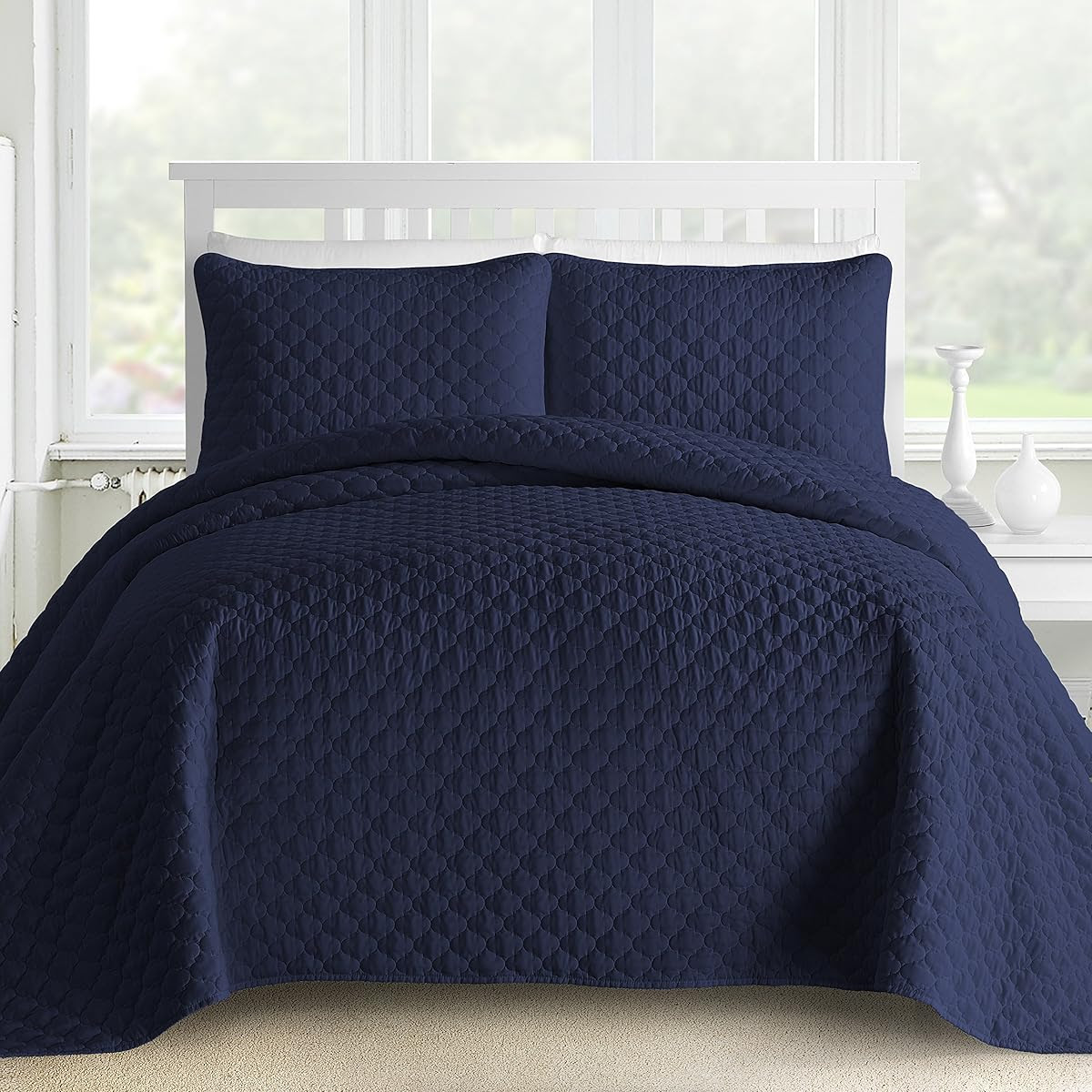 Oversized and Prewashed Comfy Bedding Lantern Ogee Quilted ...