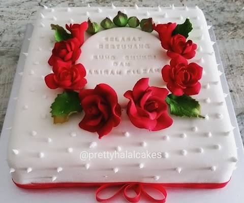 topper selamat pengantin baru merah