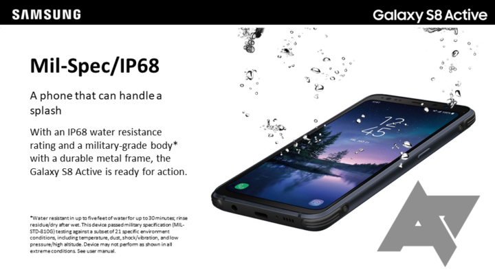 Galaxy S8 Active specs and official renders revealed via training manual