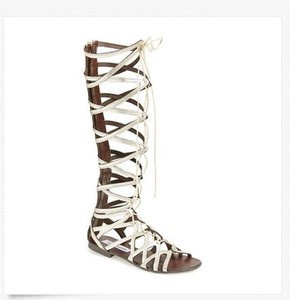 Steve Madden 'Hercules' Gladiator Sandals Metallic Leather Sz 9 M ...