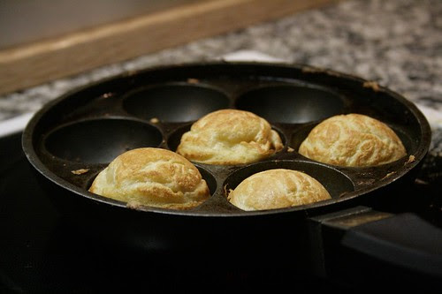 In the pan