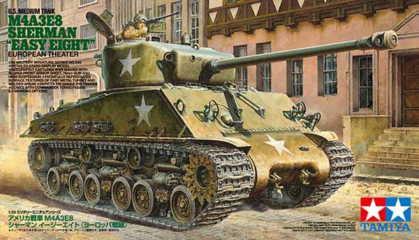 1/35 M4A3E8 Sherman Easy Eight (European Theater) English Color Guide & Paint Conversion Chart