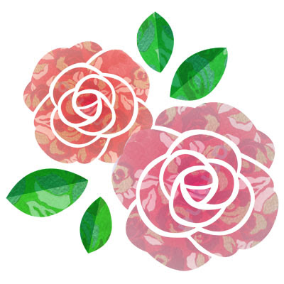 おしゃれなイラストが無料 イラストカップillustcup ばら 模様
