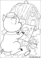 Dibujos De Los Tres Cochinitos Para Colorear En Colorear Net