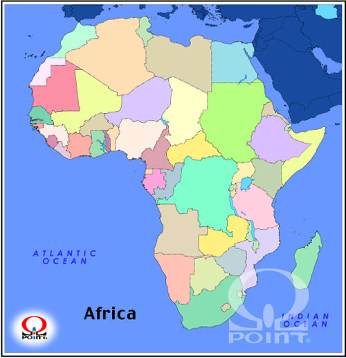 アフリカ地図 Map Of Africa