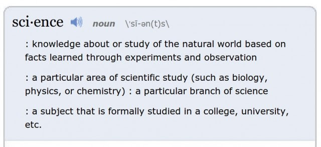 Merriam-Webster Declares Science to be Word of the Year ... It can only prove when something is not since the definition of technology is the application of scientific knowledge for practical purposes, machinery and equipment developed from.