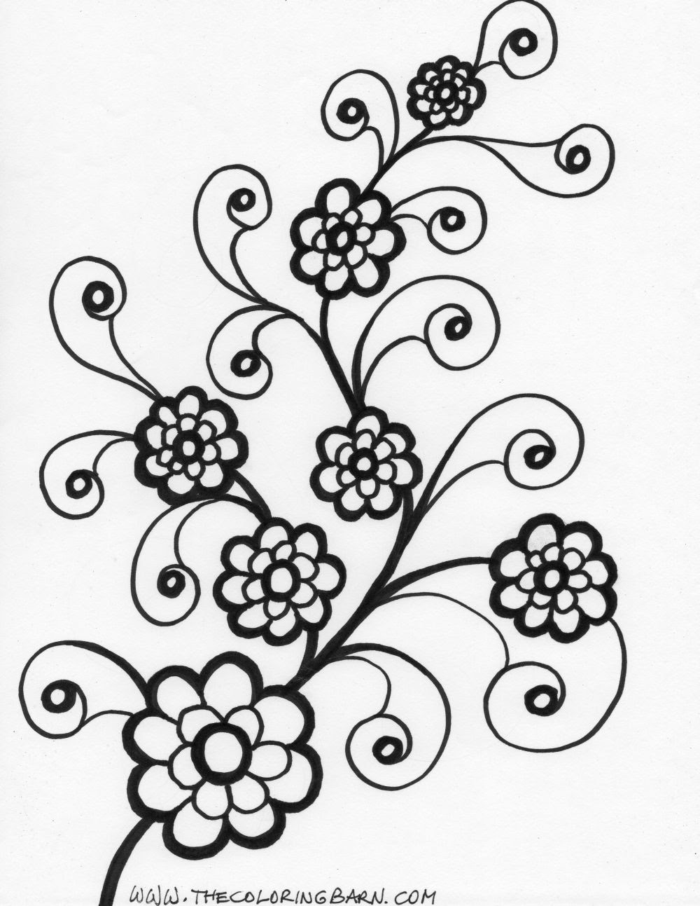 Flori Frumoase De Colorat