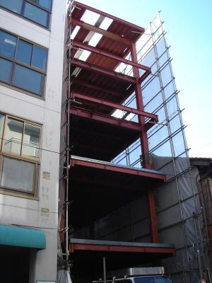 重量鉄骨5階建て共同住宅 ワンルームマンション 重量鉄骨造注文住宅 鉄骨工事vol 18 工事施工例 金谷鉄工所