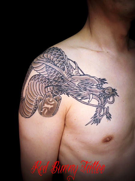 龍 刺青 タトゥー デザイン 画像 東京 タトゥースタジオ 吉祥寺 Red Bunny Tattoo タトゥーデザイン タトゥー画像