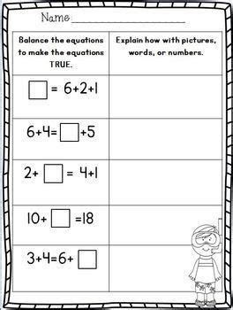  kindergarten end of the year math worksheets