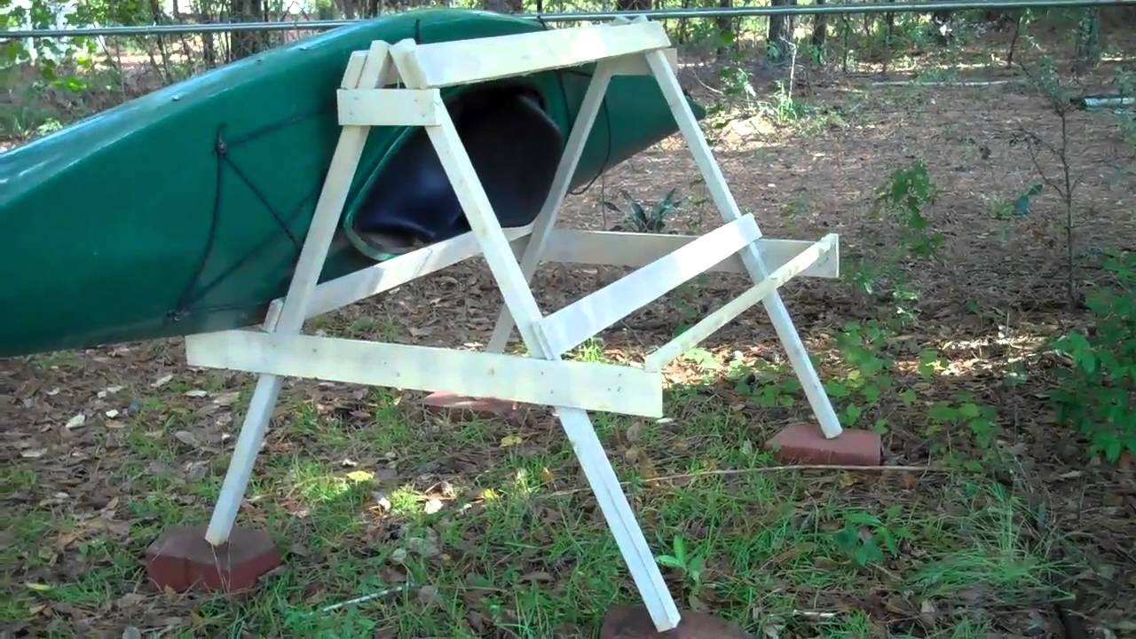 Kayak Storage Rack - YouTube