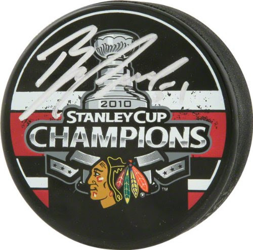 Brian Campbell Autographed 2010 Stanley Cup Logo Puck